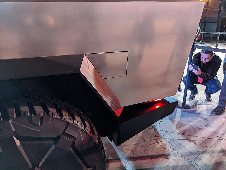 Tesla Cybertruck charging port — clean energy future